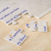 voetafdrukken in het zand legpuzzel (Zijkant)