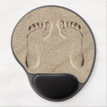 Voetafdrukken in het Zand op het Strand