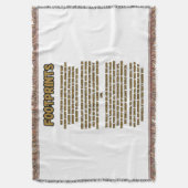 Voetafdrukken in het zandgebed deken (Voorkant Verticaal)