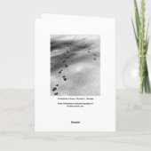 Voetafdrukken in Sneeuw Kaart (Achterkant)