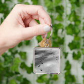 Voetafdrukken in sneeuw sleutelhanger (Hand)