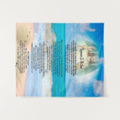 voetafdrukken in zand wandkleed (Voorkant (horizontaal))