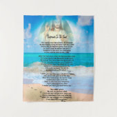 voetafdrukken in zand wandkleed (Voorkant)