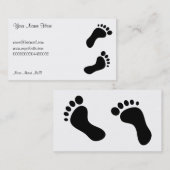 Voetafdrukken, Jouw naam hier, Visitekaartje (Voorkant / Achterkant)