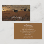 Voetafdrukken op het strand visitekaartje (Voorkant / Achterkant)