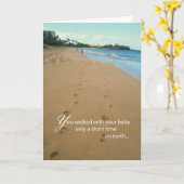 Voetafdrukken op Strand Kaart (Gele Bloem)