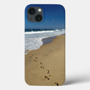 Voetafdrukken op strand, Mabibi, Thongaland iPhone 13 Hoesje