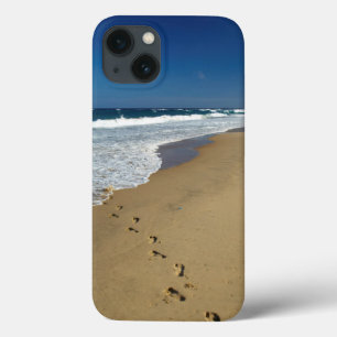Voetafdrukken op strand, Mabibi, Thongaland iPhone 13 Hoesje