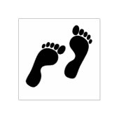 Voetafdrukken Rubberstempel (Afrduk)