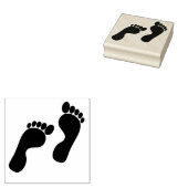 Voetafdrukken Rubberstempel (Gestempeld)