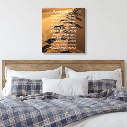 voetafdrukken van de canvas Kunst op basis van het (Insitu (Slaapkamer))