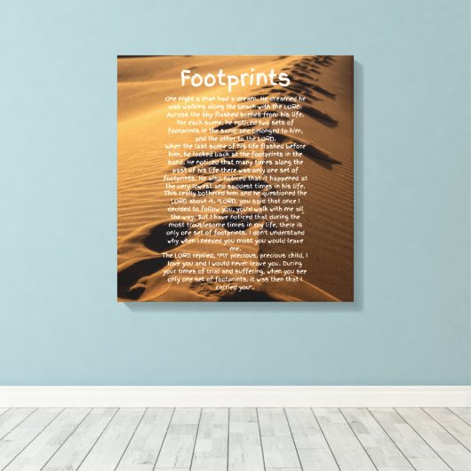 voetafdrukken van de canvas Kunst op basis van het (Insitu (Houten vloer))