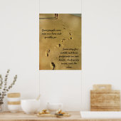 Voetafdrukken van de liefde poster (Keuken)