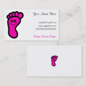 Voetafdrukpictogram Visitekaartje (Voorkant / Achterkant)