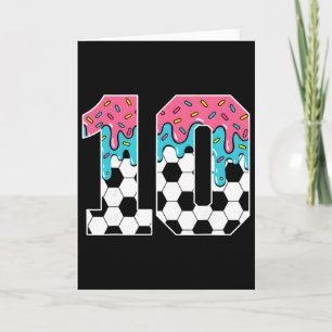 Voetbal 10 Jaar Oude IJscrème Drip Jeugd 10e Verja Kaart