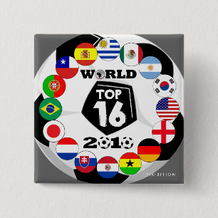 Voetbal 16 Button Wereldbeker voetbal