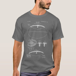 Voetbal 1903 Patent vintage cadeau voor Voetbal Li T-shirt