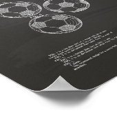  Voetbal 1964 Patent Art - Chalkboard Poster (Hoek)