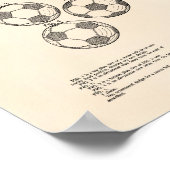  Voetbal 1964 Patent Art - Oude poster (Hoek)