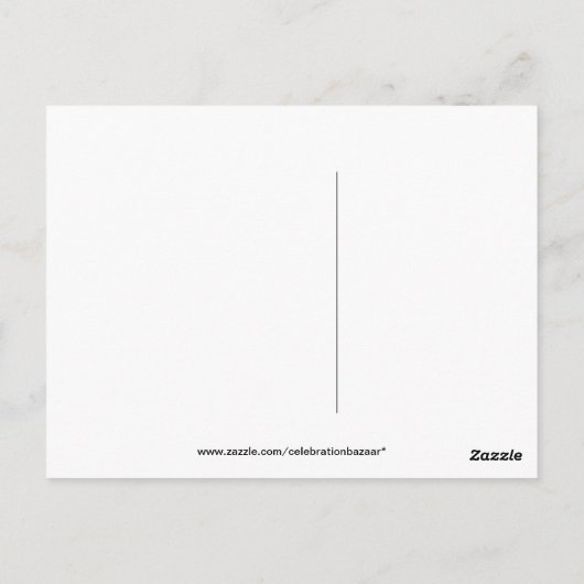 Voetbal 1 Rood en wit Briefkaart (Achterkant)