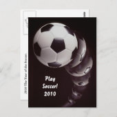 Voetbal 2010 briefkaart (Voorkant / Achterkant)