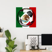 voetbal 2010 - Mexico Poster (Thuiskantoor)