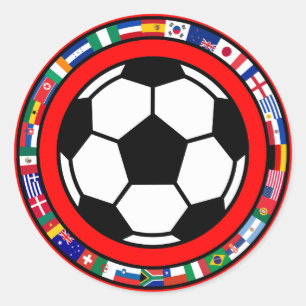 Voetbal 2010 ronde sticker