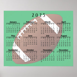 Voetbal 2025 Kalender Poster
