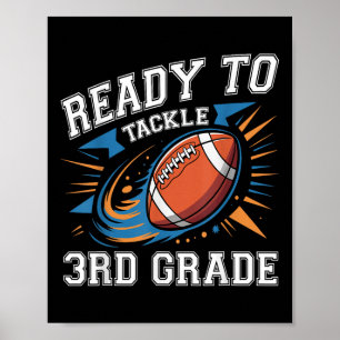 Voetbal 3e Derde Klas Eerste Dag Op School Terug Poster