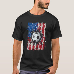 Voetbal 4 juli Mannen VS Amerikaanse vlag B T-shirt
