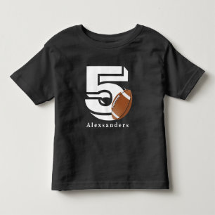 Voetbal 5 Verjaardag naam en leeftijd kinderen jon Kinder Shirts