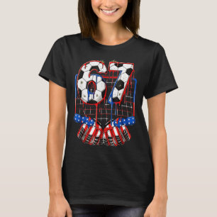 Voetbal 67 Drip Zes Zeven Gen Alpha Meme VS T-shirt