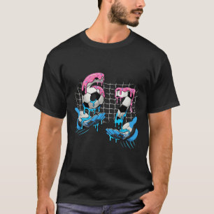 Voetbal 67 Kinderen Ijs Drip Grappig 6 7 Handen Me T-shirt
