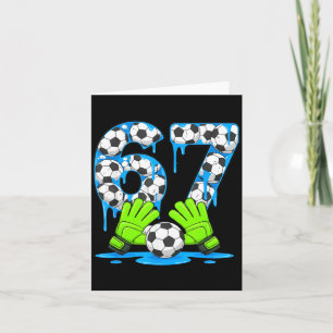 Voetbal 67 Six Seven Gen Alpha Meme Drip 67 Ijs Cr Kaart