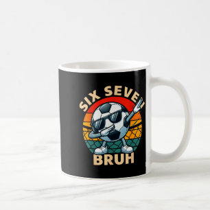 Voetbal 67 Zes Zeven Bruh Dab Meme Cool Retro Grap Koffiemok