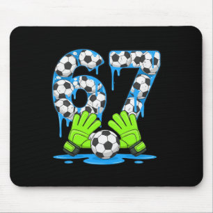 Voetbal 67 Zes Zeven Gen Alpha Meme Drip 67 Ijs Cr Muismat