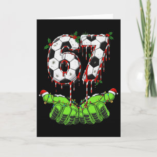 Voetbal 67 Zes Zeven Grappig Gen Alpha Meme Drip C Kaart