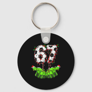 Voetbal 67 Zes Zeven Grappig Gen Alpha Meme Drip C Sleutelhanger