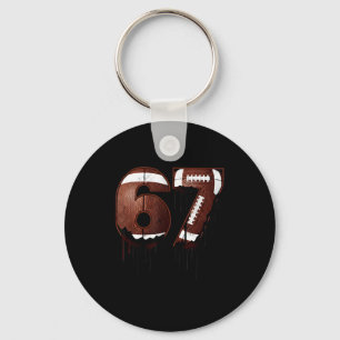 Voetbal 67 Zes Zeven Grappige Gen Alpha Meme Drip Sleutelhanger