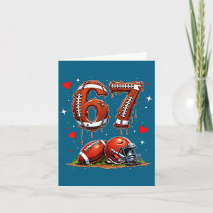 Voetbal 67 Zes Zeven Meme Grappige Jongens 6-7 Dri Kaart