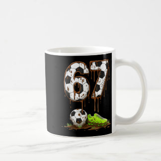 Voetbal 67 Zes Zeven Meme Jongens Tieners Kinderen Koffiemok
