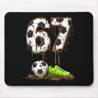 Voetbal 67 Zes Zeven Meme Jongens Tieners Kinderen Muismat