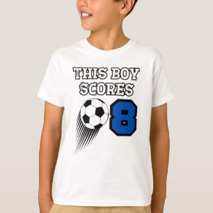 Voetbal - 8-jarige jongen - 8-jarige verjaardag t-shirt