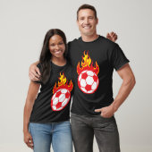 Voetbal 9 vlam flame 1110 t-shirt (Unisex)