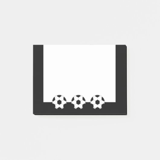 Voetbal | Aangepaste achtergrondkleur Post-it® Notes (Voorkant)