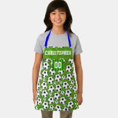 Voetbal & Aangepaste naam kinder Apron Schort (Insitu)