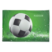 Voetbal Aangepaste naam Kussensloop (Achterkant)