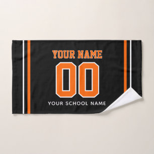 Voetbal aangepaste naam & rugnummer, teamcadeau handdoek