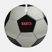 Voetbal aangepaste structuur Ornament (Achterkant)