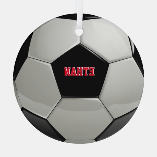 Voetbal aangepaste structuur Ornament (Achterkant)